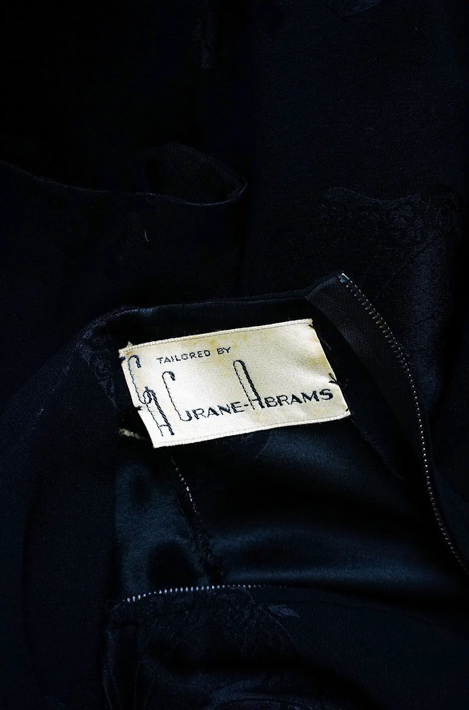 1940s Silk Draped Femme Fatale Dress