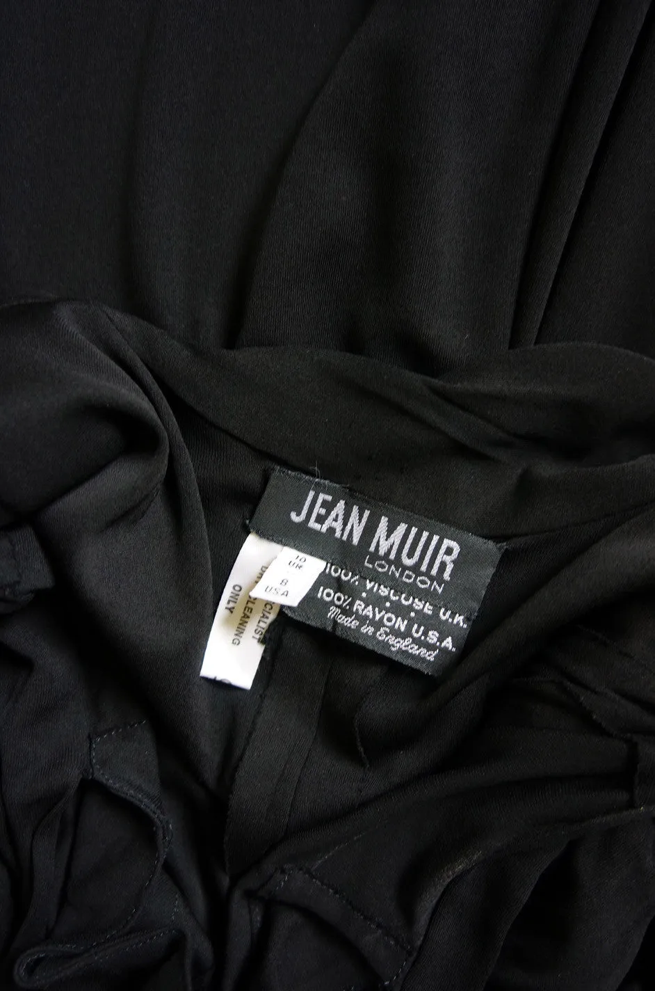 1970s Bias Cut Jean Muir Jersey Halter Dress