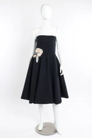 2013 F/W Strapless Floral Appliqué Dress
