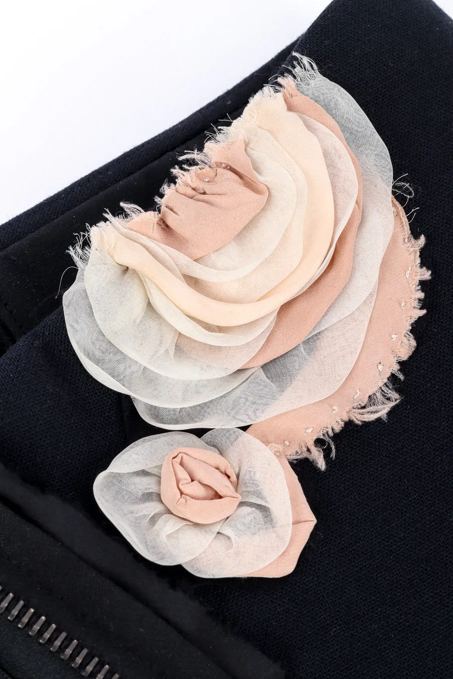 2013 F/W Strapless Floral Appliqué Dress