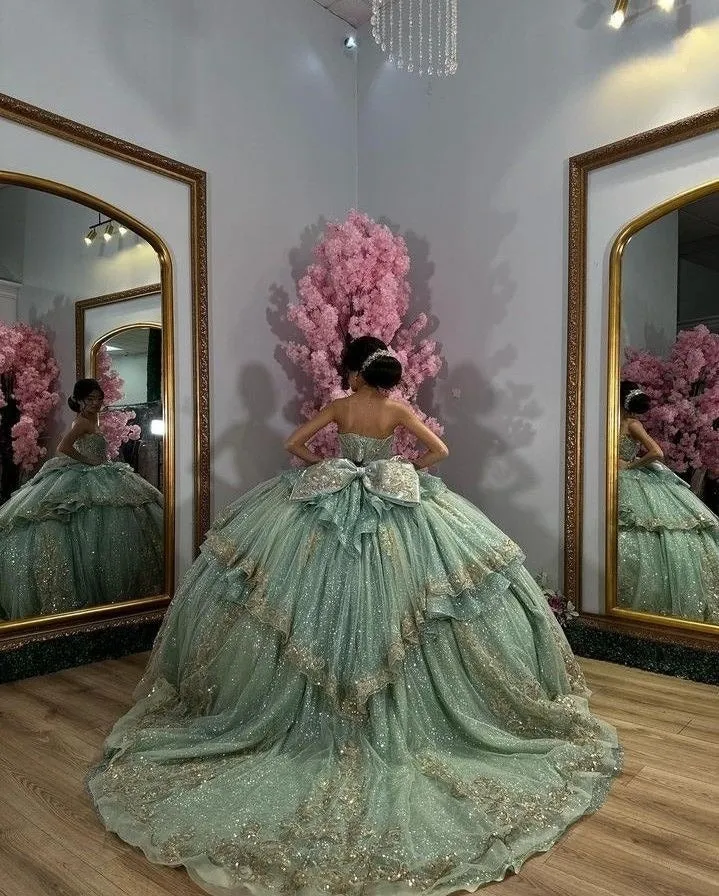 A line sage quinceanera dress for girls, birthday party dresses sweet 16 dresses     fg7485