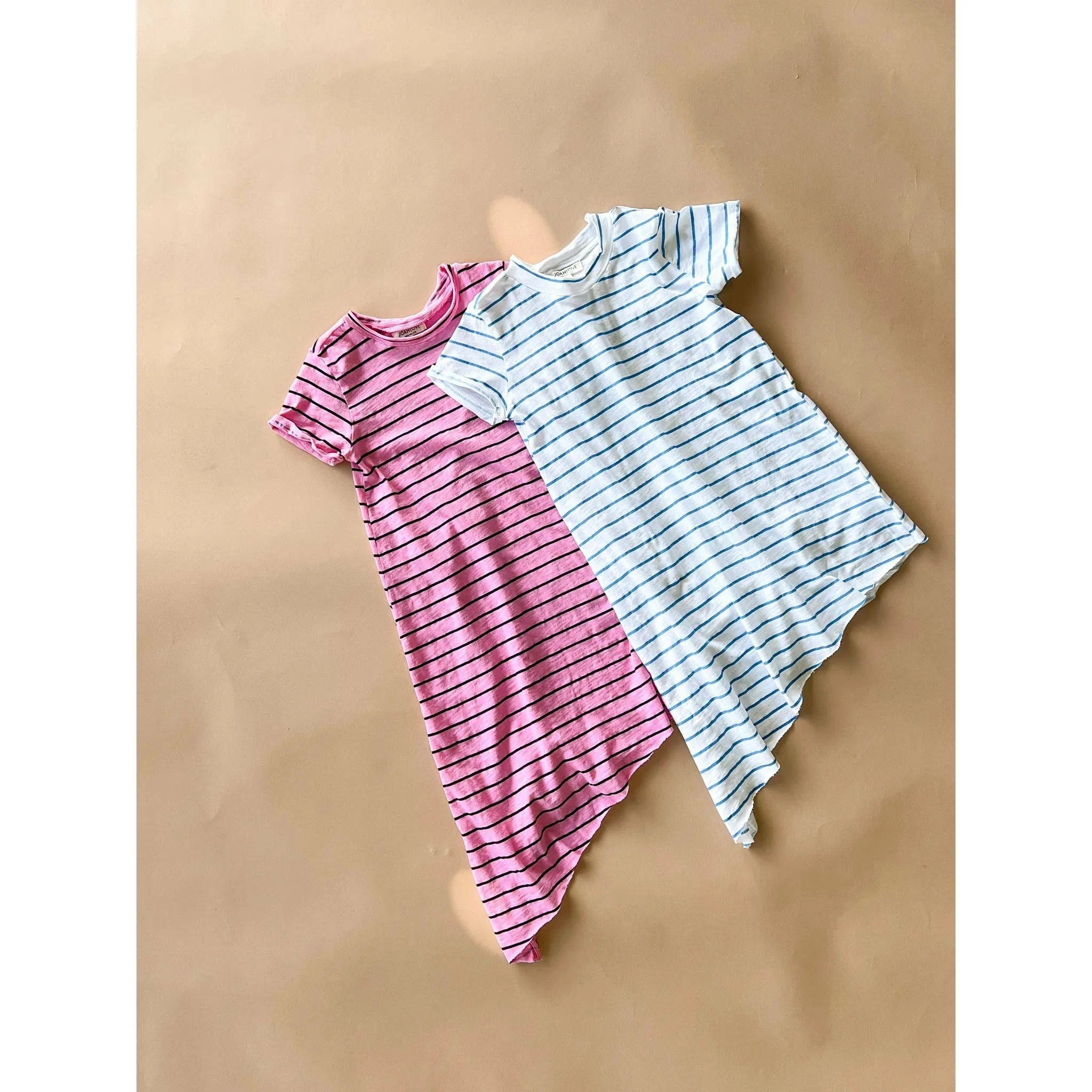 Akane-Stripe dress | White