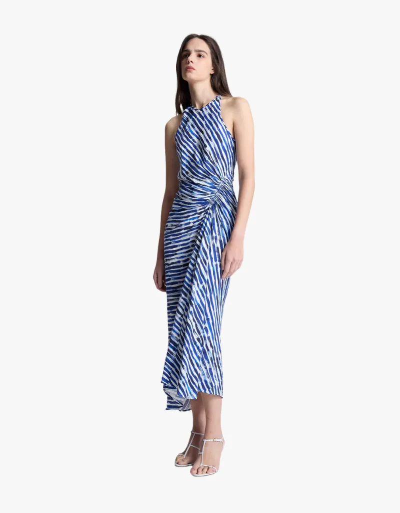 A.L.C. Ruby Striped Midi Dress in Navy Stripe