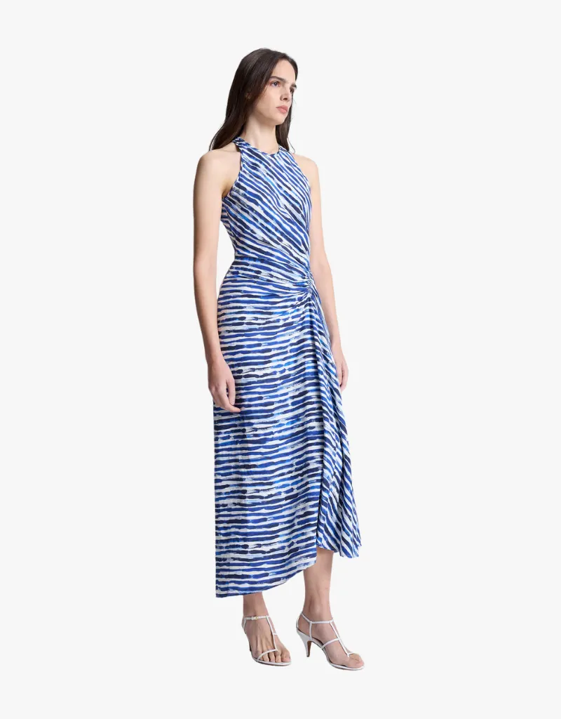 A.L.C. Ruby Striped Midi Dress in Navy Stripe