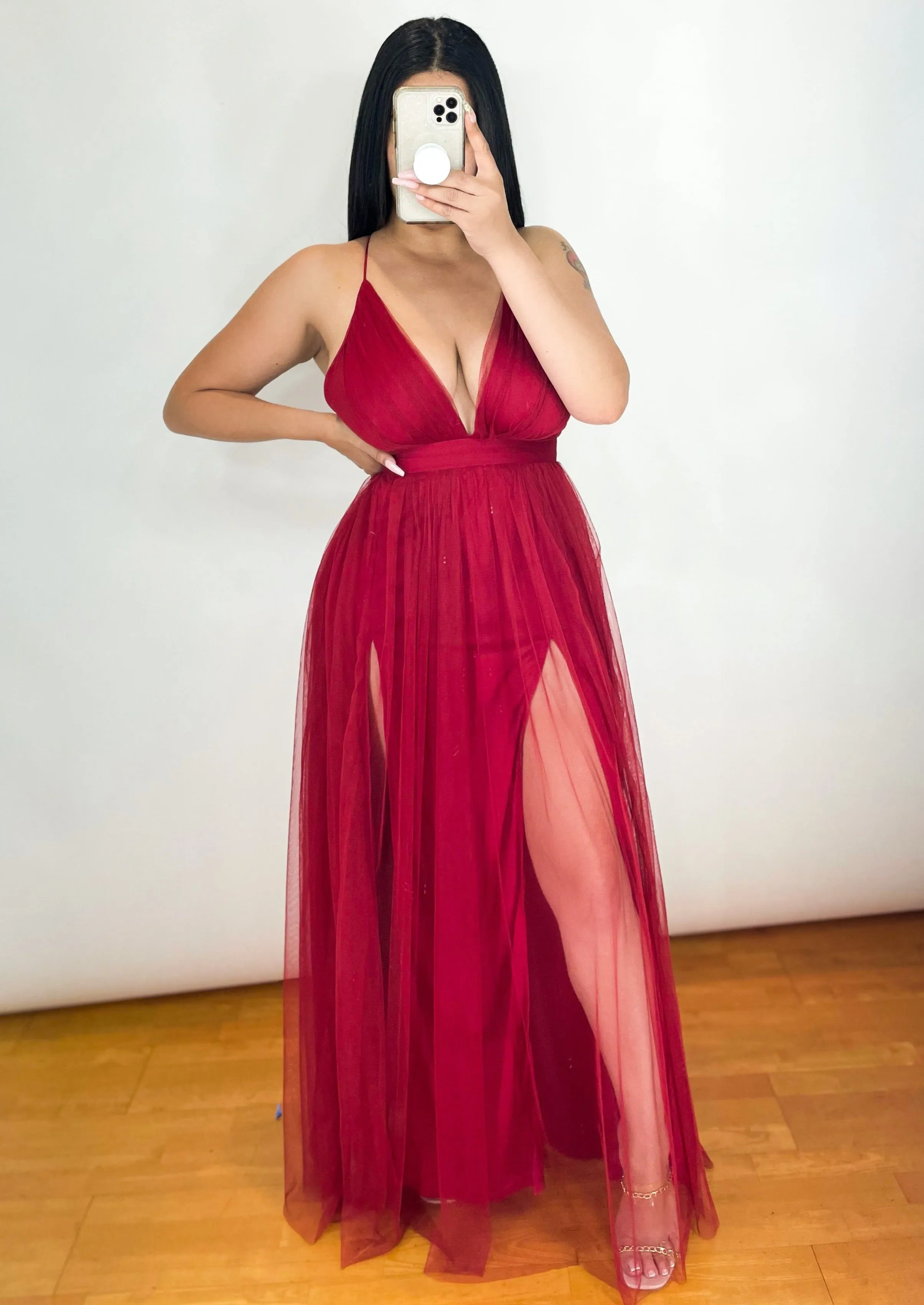 ALEXINA dress (Burgundy)