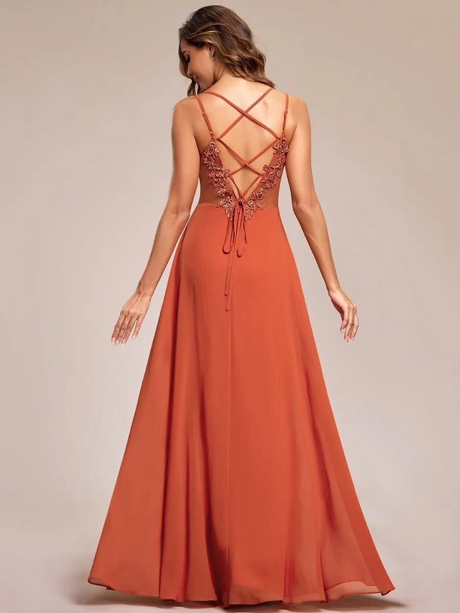 Aminata burnt orange dress with lace up back s10 Express NZ wide