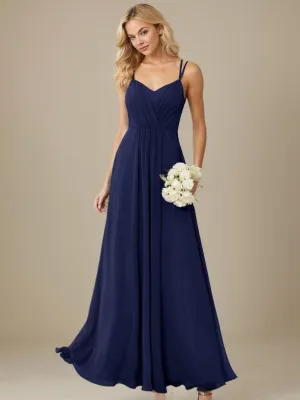 Aminata navy lace up back chiffon dress size 8 Express NZ wide