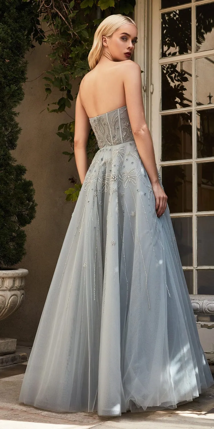 Andrea & Leo A1095 Ari Ribbon A-Line Strapless Gown