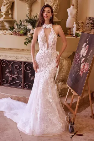 Andrea & Leo WL019 Wedding Dress Lace Halter Neck Mermaid