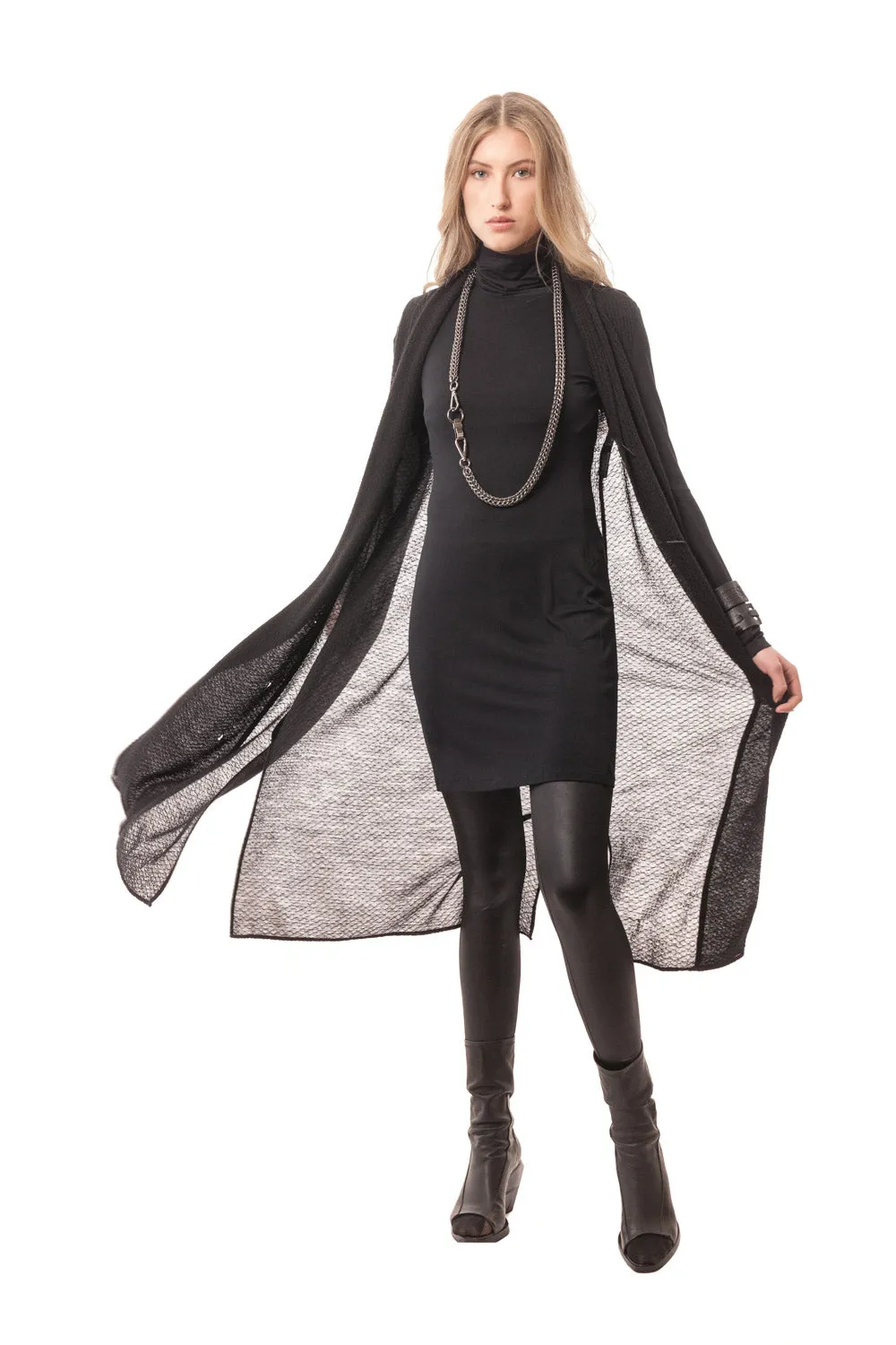 Arezzo Convertible Button Down Draped Overlay