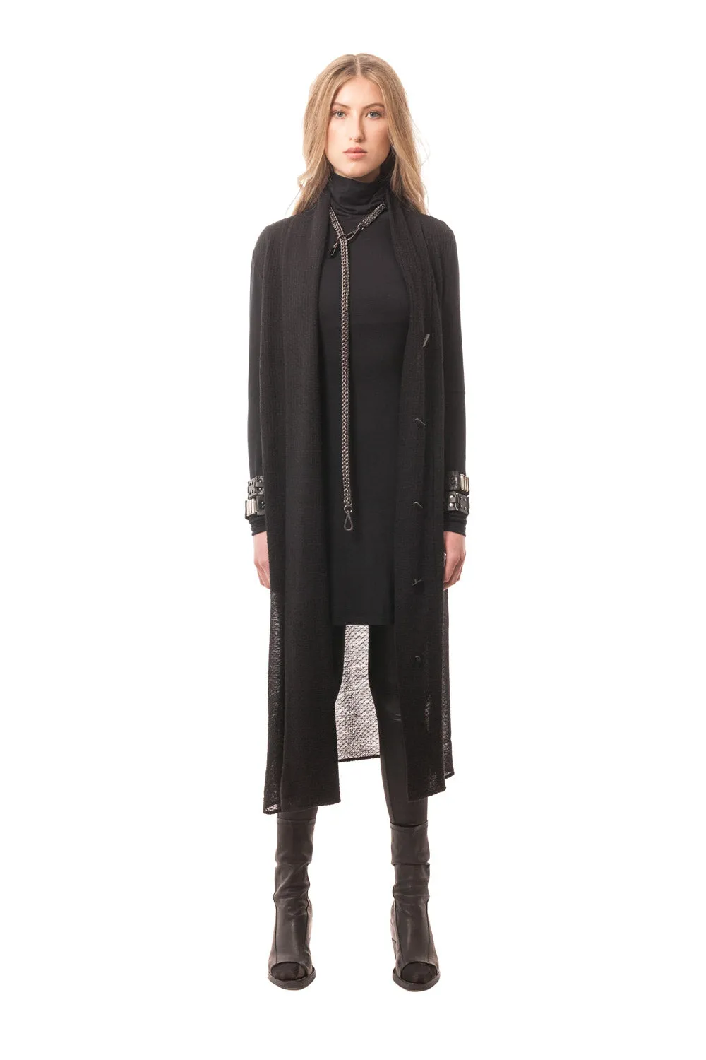 Arezzo Convertible Button Down Draped Overlay