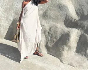 Asymmetric one shoulder dress