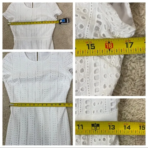 Banana Republic White eyelet midi dress!