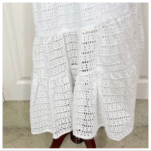 Banana Republic White eyelet midi dress!