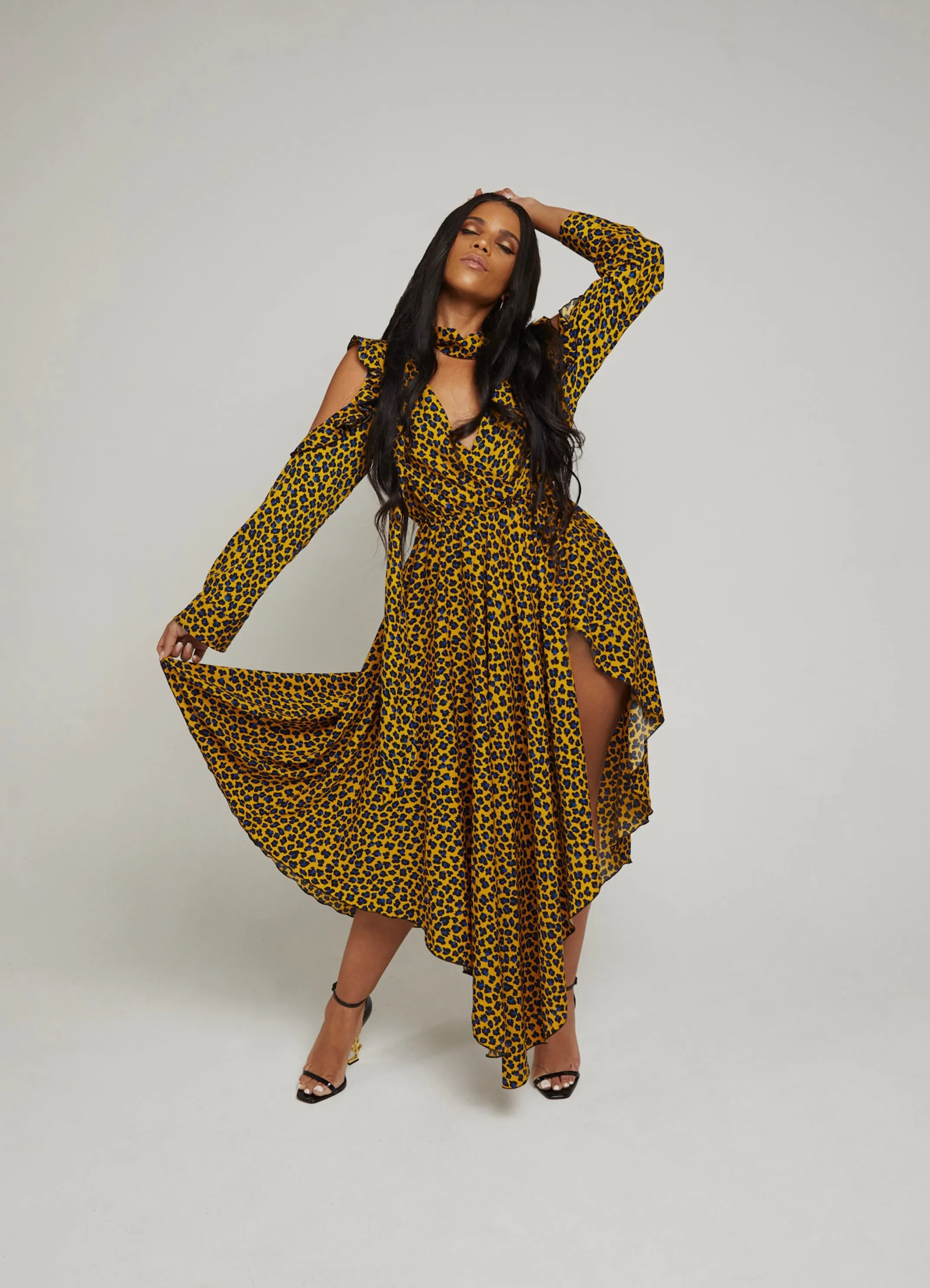 Belle | Floral Print Maxi Dress