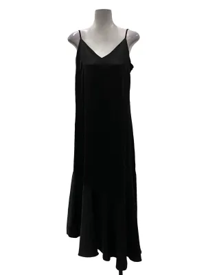 Black Spaghetti Strap Asymmetrical Dress
