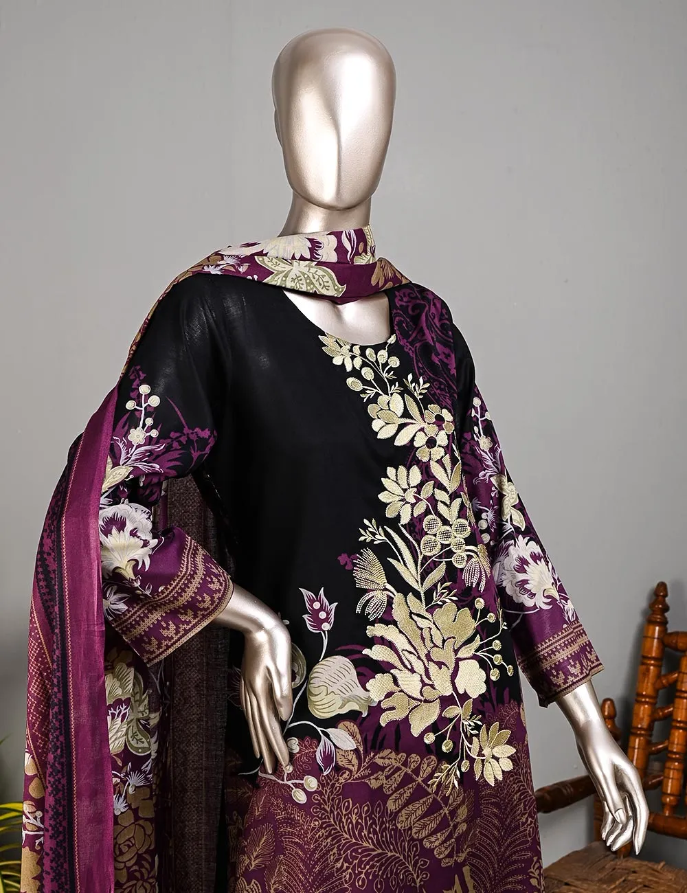 BLC-02A - Amigo Love | Un-Stitched Embroidered Lawn Dress