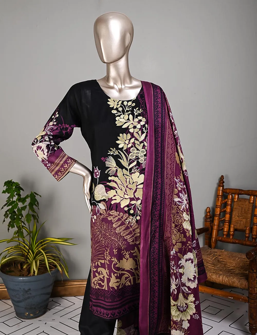 BLC-02A - Amigo Love | Un-Stitched Embroidered Lawn Dress