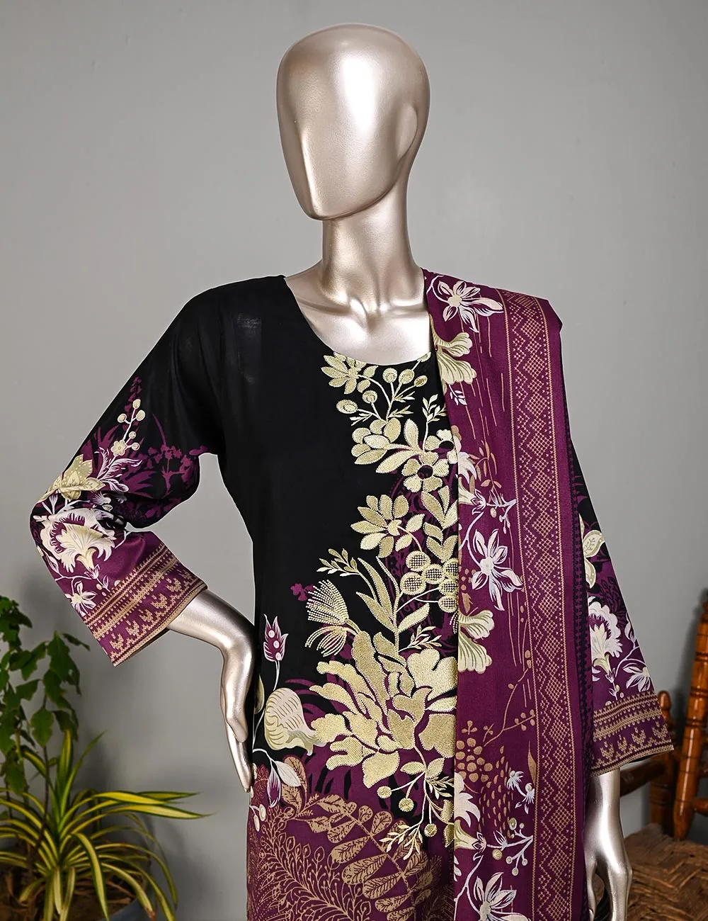BLC-02A - Amigo Love | Un-Stitched Embroidered Lawn Dress