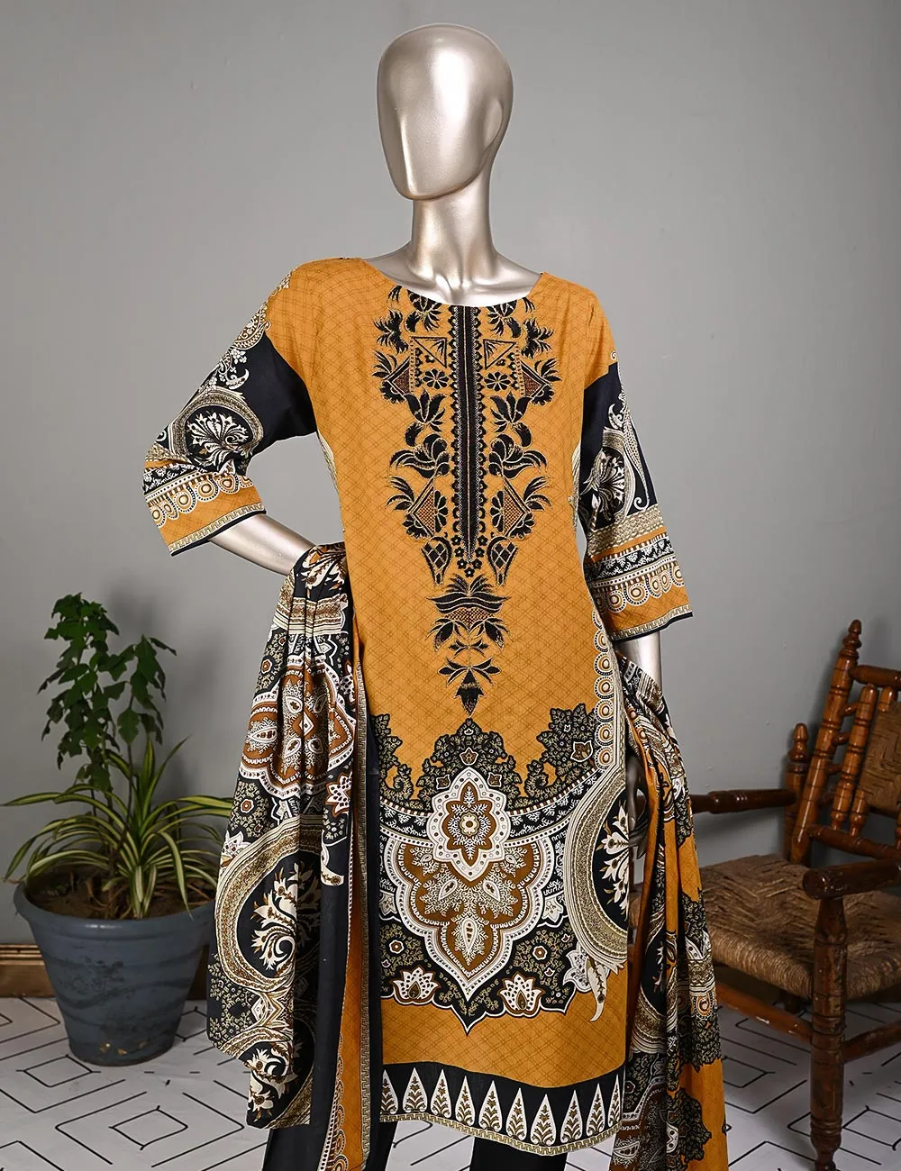 BLC-03 - Picturesque | Un-Stitched Embroidered Lawn Dress