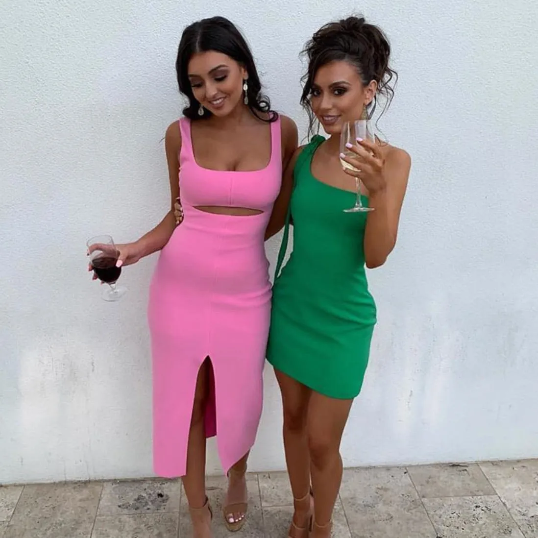 By Johnny - Lean Shoulder Mini Dress