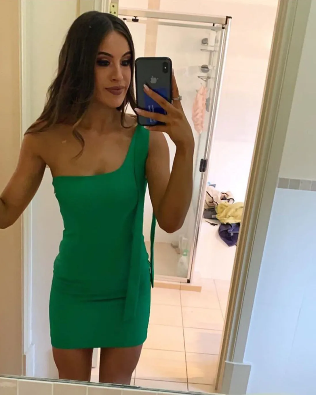 By Johnny - Lean Shoulder Mini Dress
