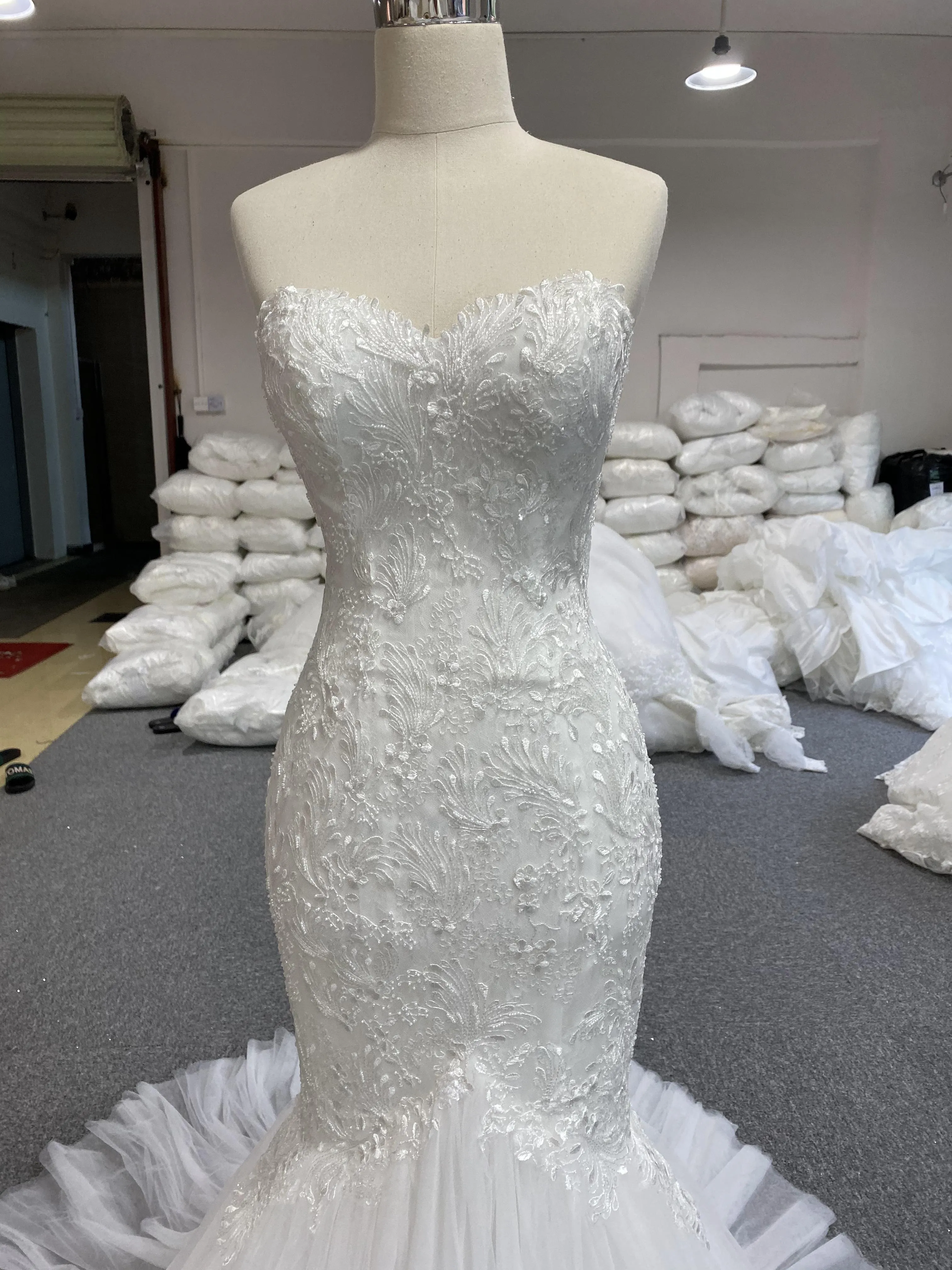 BYG W26 2020 strapless mermaid style wedding dress