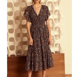 Caballero Blakely Dress in Moonlight Moss Size Medium