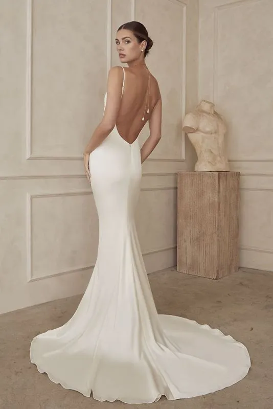 Casablanca Size 12 LE149 Ave Diamond White Gown
