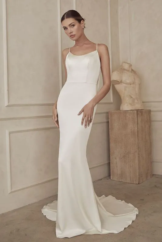 Casablanca Size 12 LE149 Ave Diamond White Gown