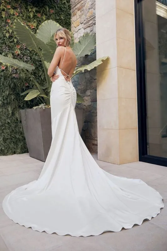 Casablanca Size 18 LE101 Simone Ivory Gown