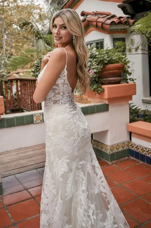 Casablanca Size 18C BL370 Raquel Champagne/Nude/Ivory Gown