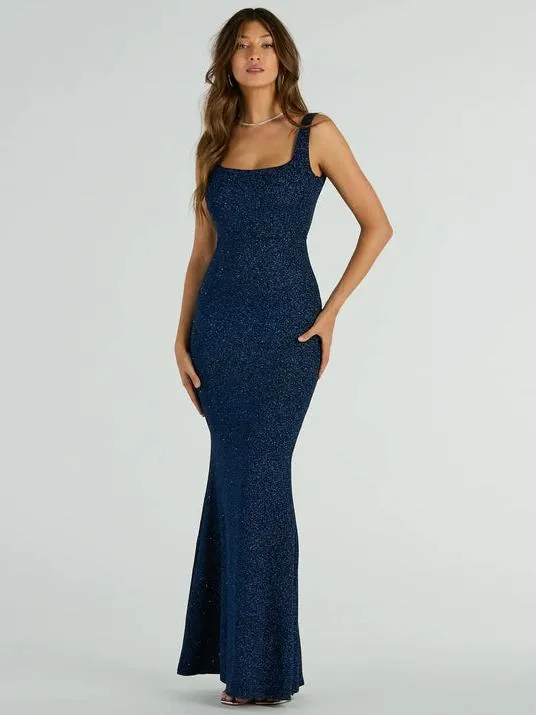 Charlie square neck sparkling ball dress Express NZ wide