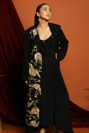 Clara - Black Woolen jacket
