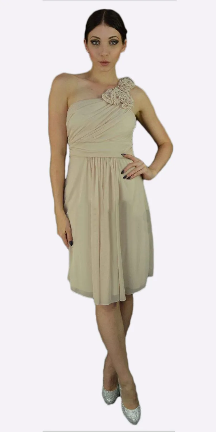 CLEARANCE - Cinderella Divine 3909 One Shoulder Chiffon Dress (Size 2XL)