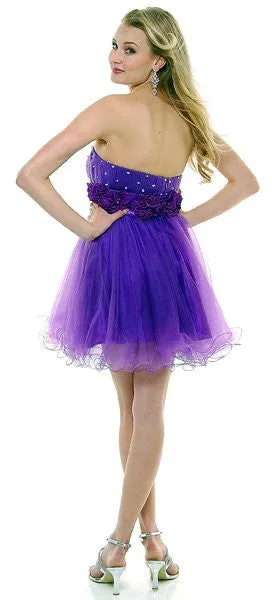 CLEARANCE - Cinderella Divine 414 Short A-Line Tulle Dress (Size 6)