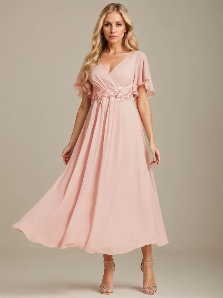 Corrieanne plus size midi Mother of the bride/groom dress