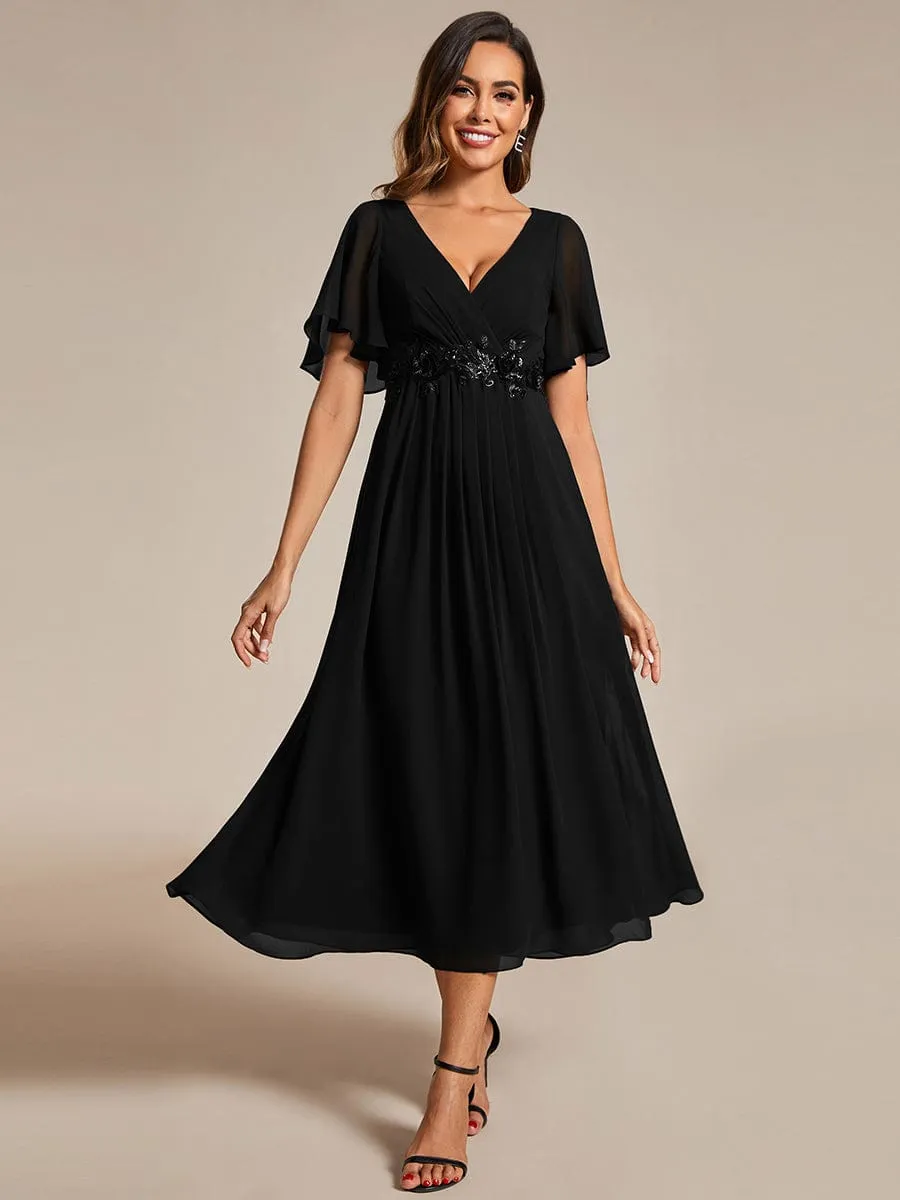 Corrieanne plus size midi Mother of the bride/groom dress
