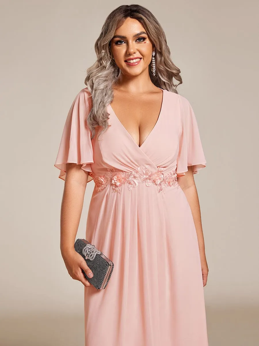 Corrieanne plus size midi Mother of the bride/groom dress