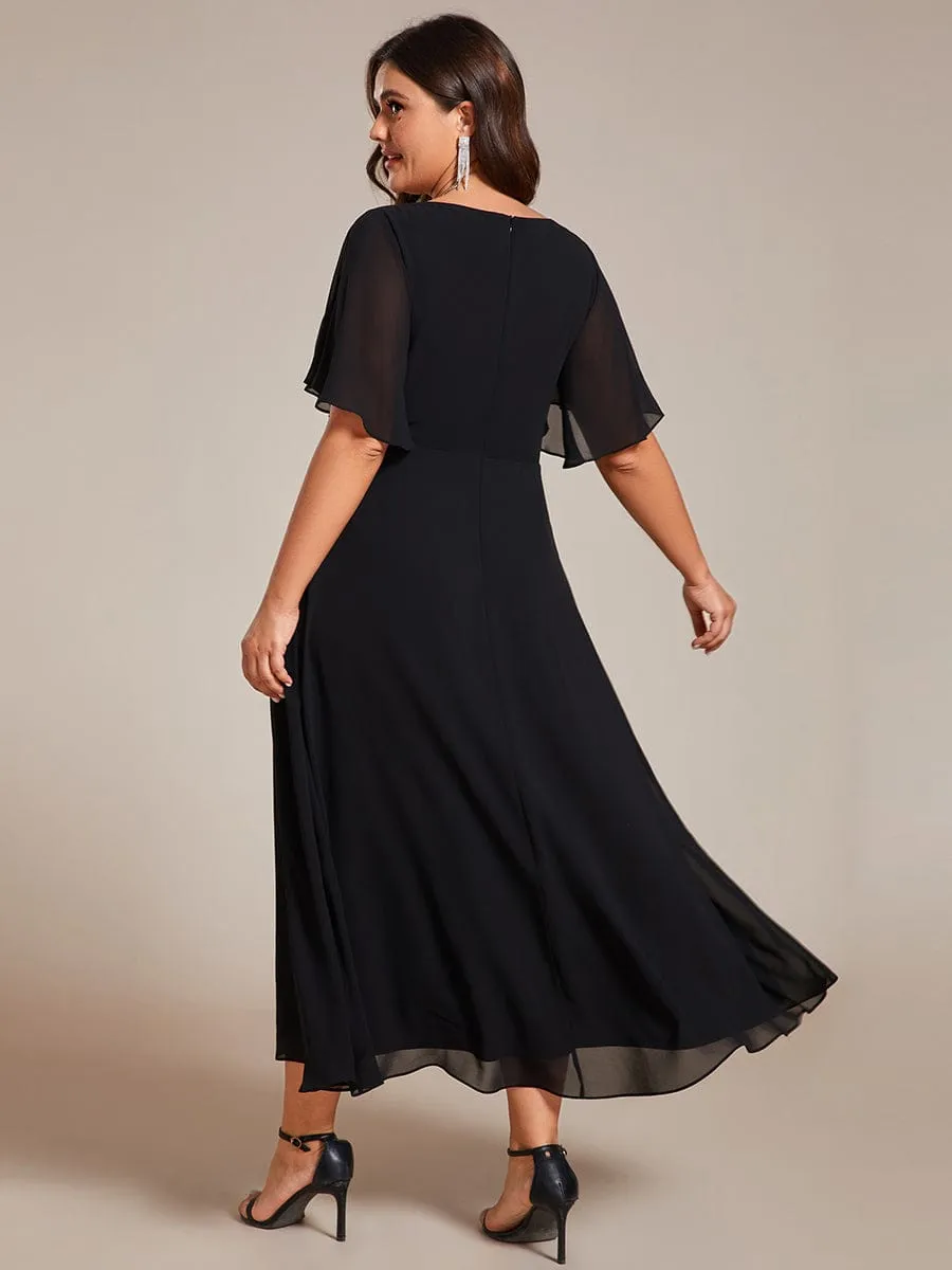 Corrieanne plus size midi Mother of the bride/groom dress