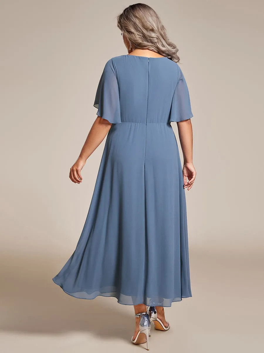 Corrieanne plus size midi Mother of the bride/groom dress