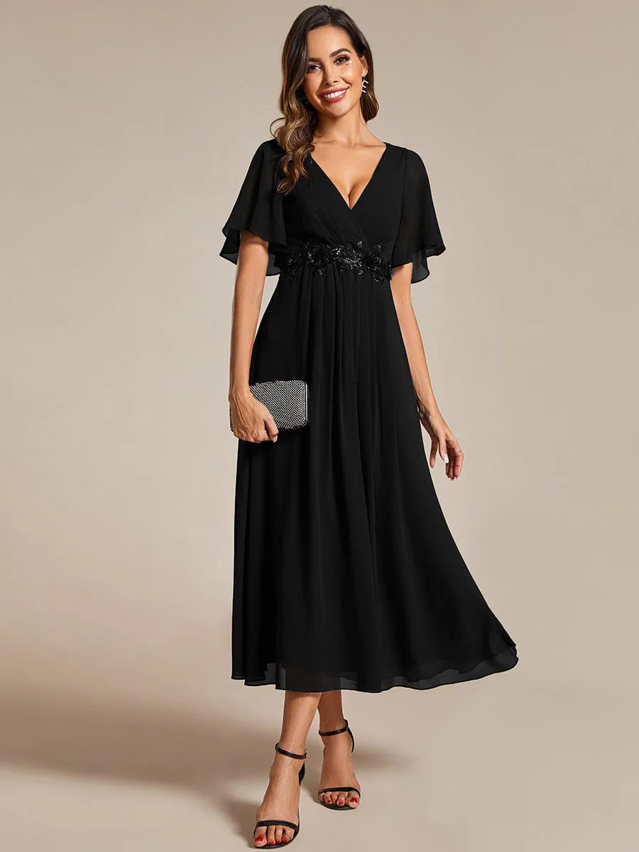 Corrieanne plus size midi Mother of the bride/groom dress