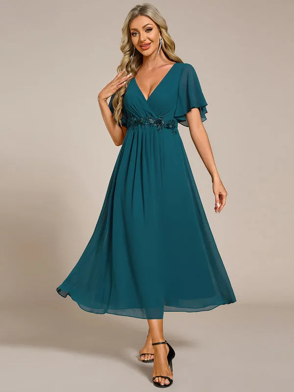 Corrieanne plus size midi Mother of the bride/groom dress