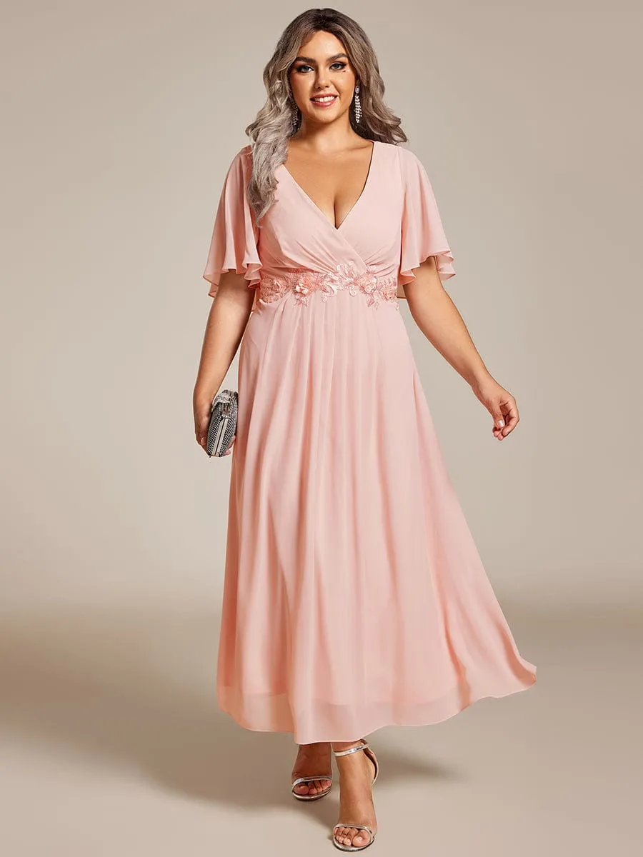 Corrieanne plus size midi Mother of the bride/groom dress
