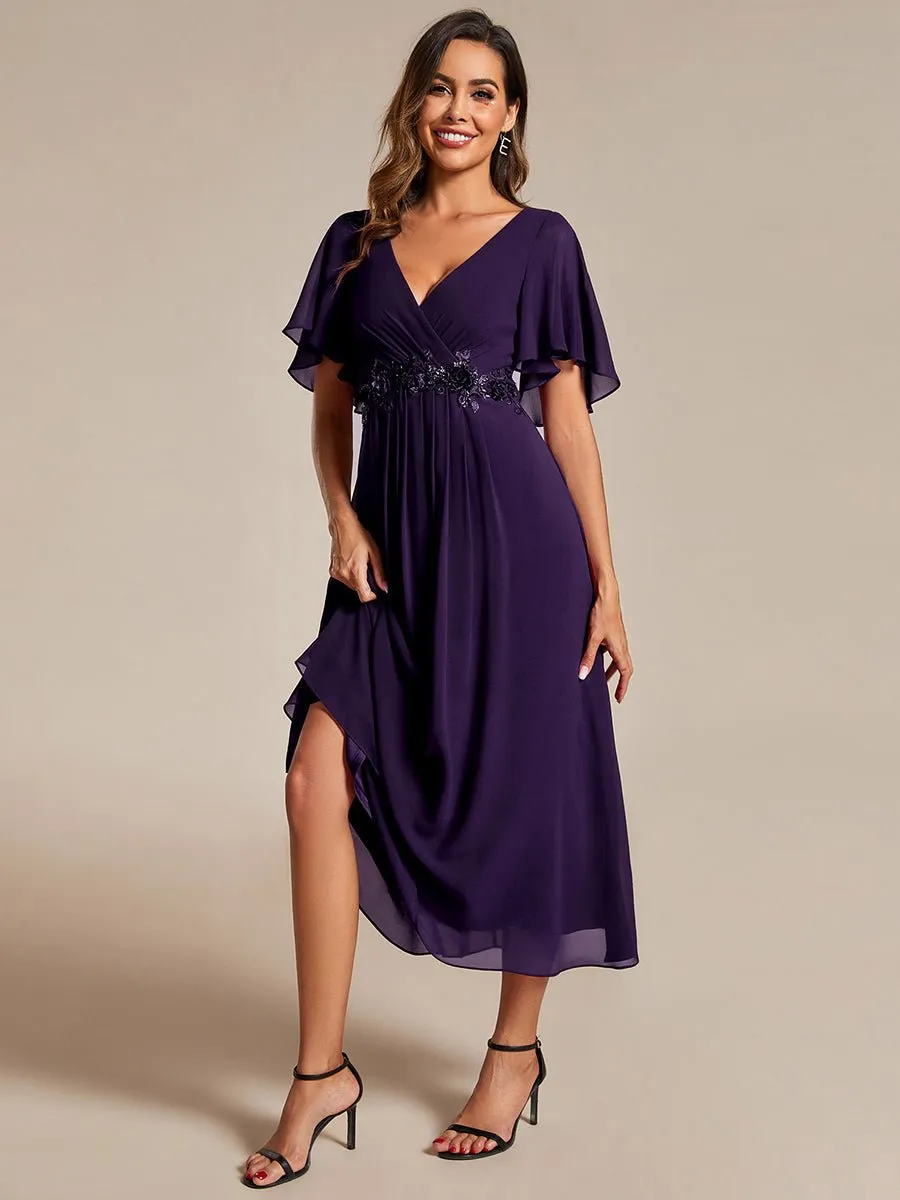 Corrieanne plus size midi Mother of the bride/groom dress
