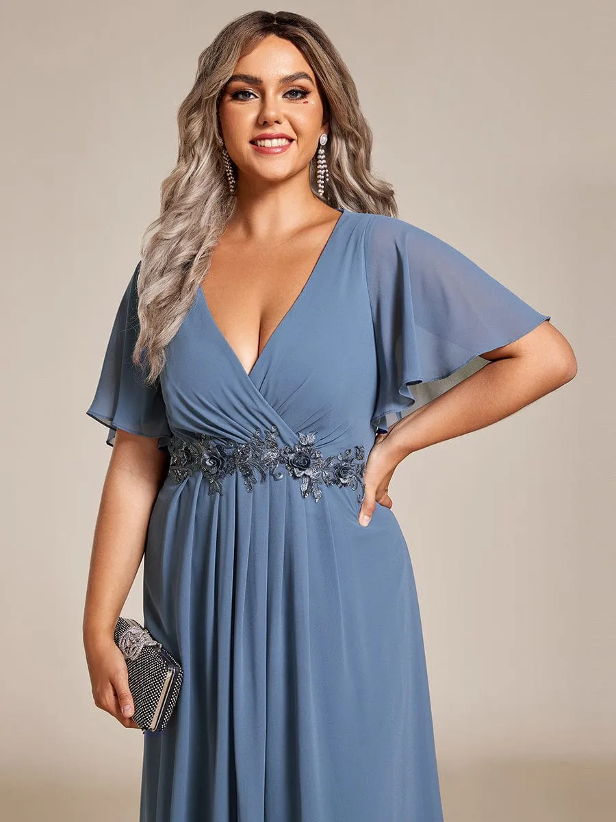 Corrieanne plus size midi Mother of the bride/groom dress