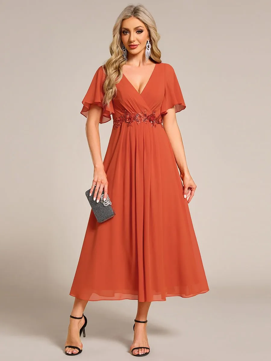 Corrieanne plus size midi Mother of the bride/groom dress