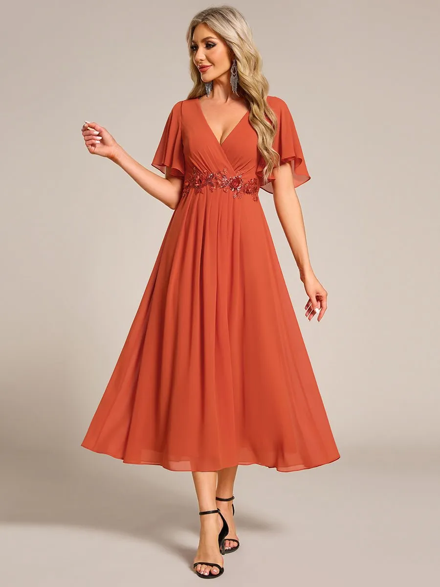 Corrieanne plus size midi Mother of the bride/groom dress
