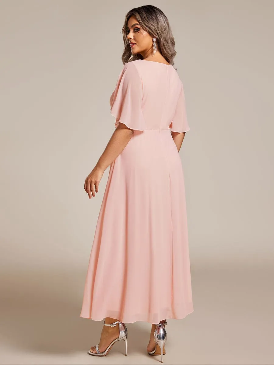 Corrieanne plus size midi Mother of the bride/groom dress