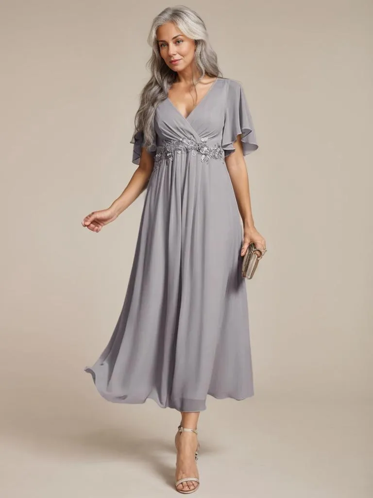 Corrieanne plus size midi Mother of the bride/groom dress